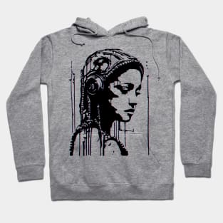 Alien Goddess Splash Art Graffiti Hoodie